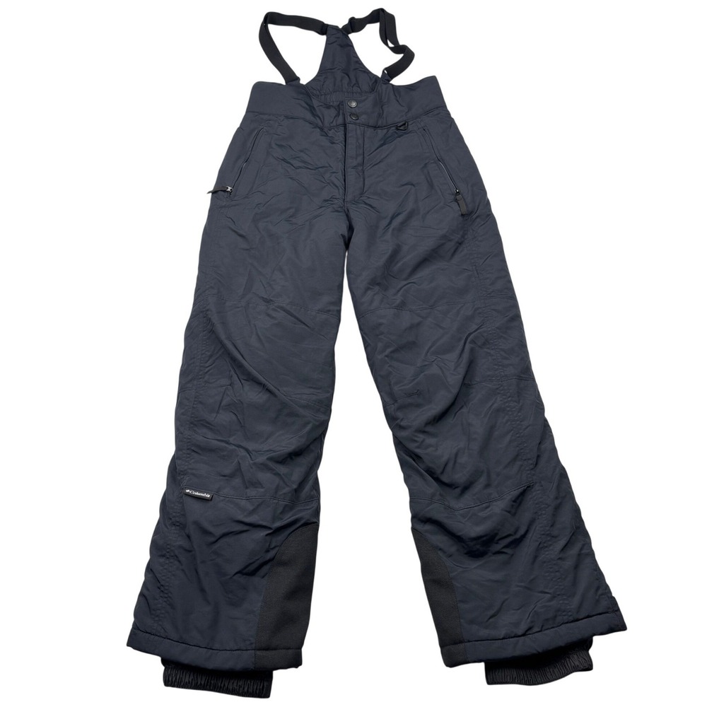 Columbia Ski Pants Womens Small Black Insulated Suspender Snow Bib Waterproof